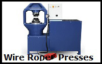 wire rope press machine